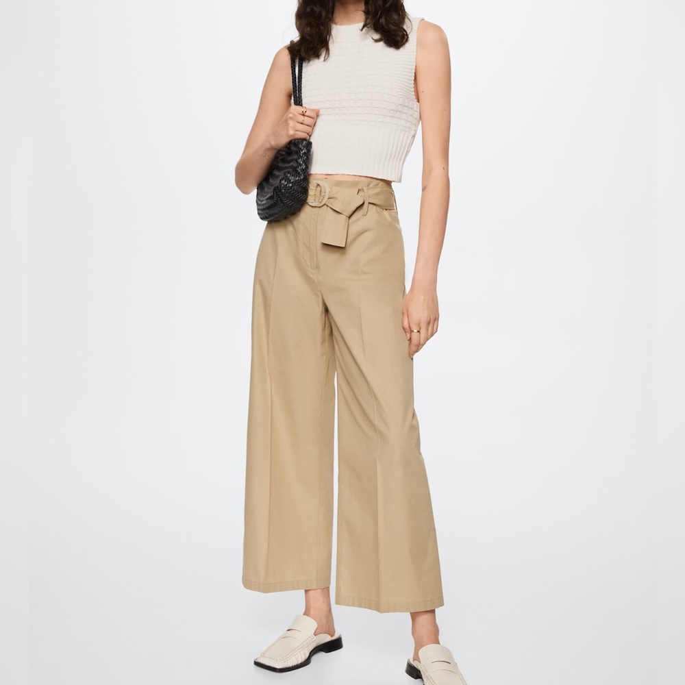 Mango Cotton Pants View 2